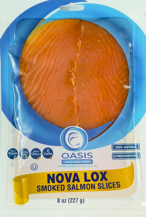 NOVA LOX SMOKED SALMON SLICES - 8 oz