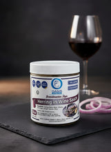 Load image into Gallery viewer, Scandinavian Style Herring in Wine Sauce - 16 oz glass jar
