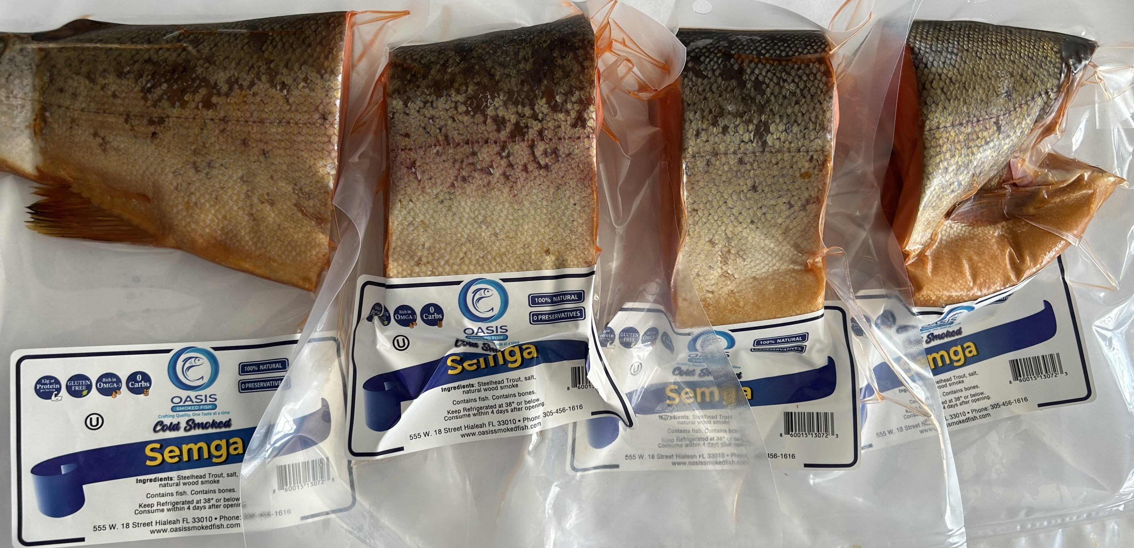 Semga - Cold Smoked Whole or Chunks